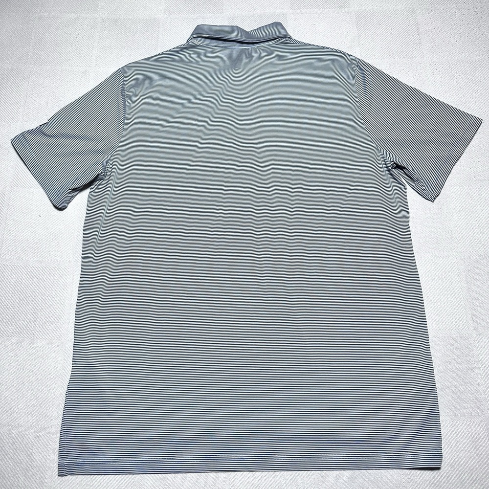 RLX Ralph Lauren Golf Polo Shirt Mens Large Performance Striped Big Foot CC - Picture 8 of 10